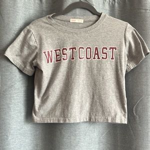 Women’s $20 West Coast Short Sleeve Crop Top size Small